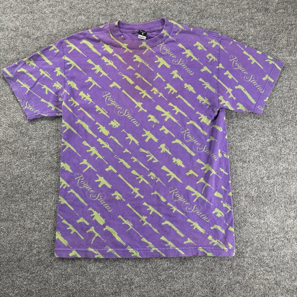 Vintage Y2k Rogue Status Gun Show Aop T Shirt Ska… - image 1